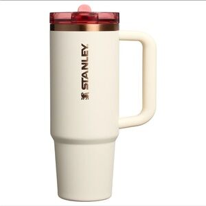 Stanley Cream Mug with Red Lid